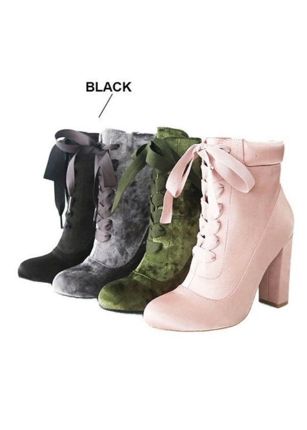 SUEDE HEEL